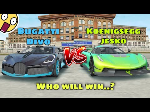 Bugatti Divo VS Koenigsegg jesko 🔥||Extreme car Driving simulator 🏎️🔥|| Who will win🏆..??