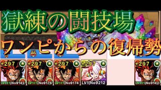 パズドラ復帰勢   獄練の闘技場  ワンピキャラのみで快適周回