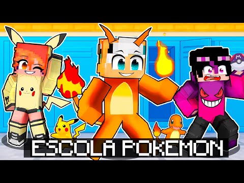 We became Pokémon from the Pokémon School in Minecraft.