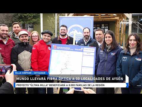 Fibra Óptica Última Milla beneficiará a más de 8 mil familias de 33 localidades rurales de Aysén