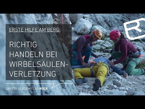 Wirbelsäulenverletzung beim Alpinklettern: Erste Hilfe am Berg – Tutorial (35/43) | LAB ROCK
