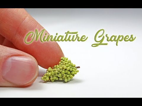 Miniature Grapes - Polymer Clay Tutorial