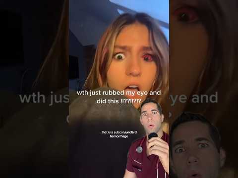 Her eye just imploded?!