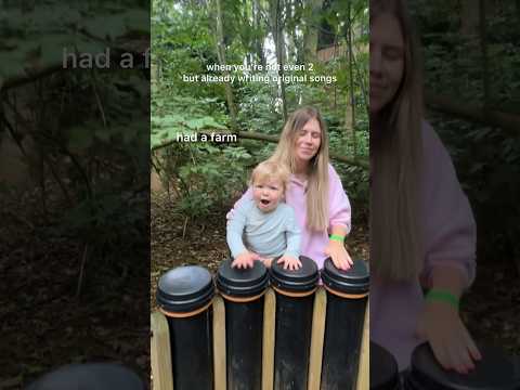 When you’re not even 2 but already writing original songs 🥺