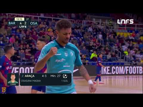 Gol Araça (4-3) Barça FS - Osasuna Magna. J10, 1Div. LNFS