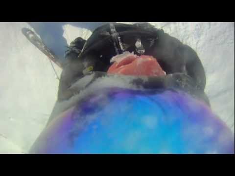 High Speed Skiing Crash (Helmet Camera)
