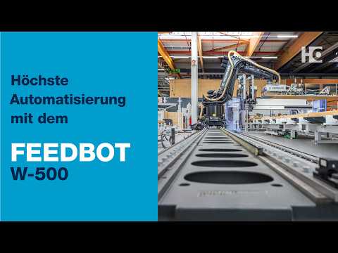 Höchste Automatisierung in der Elementfertigung mit dem Roboter FEEDBOT W-500