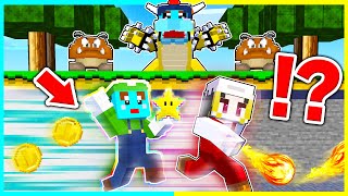 マリオのチート能力で逃走中!ママクッパから逃げろ!【まいくら / マインクラフト】