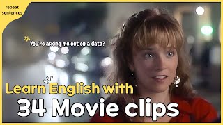 Master conversational English by practicing with movie dialogues and scenes.