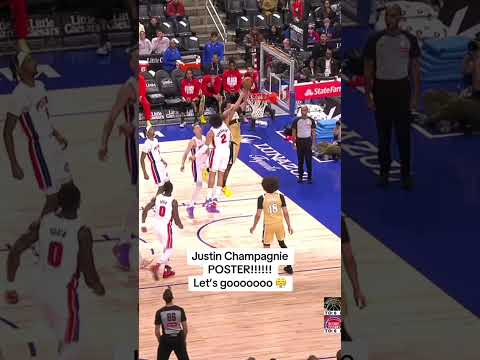 Just another Justin Champagnie poster 💥 #highlights #nba #wizards #detroitpistons