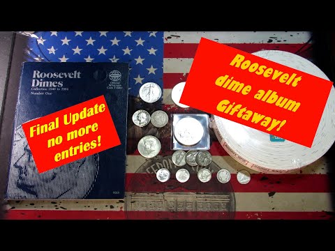 Roosevelt Dime album silver Giftaway! FINAL UPDATE - #coincollecting #silver #dimes