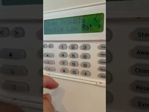 DSC low battery trouble (panel /contact )