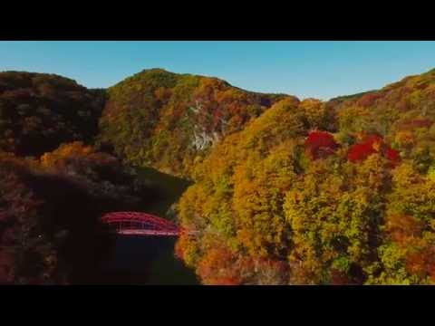 【帝釈峡】の紅葉絶景 空撮 ドローン／カンパイ！広島県 広島県秘境ツアーズ