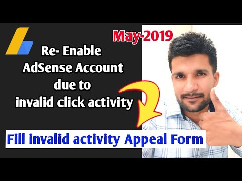 how to enable adsense due to invalid click activity | invalid click activity appeal form fill Video