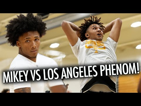 MIKEY WILLIAMS WILD CLOSE GAME VS LOS ANGELES PHENOM MARCUS ADAMS JR!