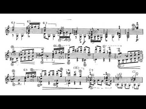 Manuel M. Ponce: Sonata Clásica for Guitar (Score video)
