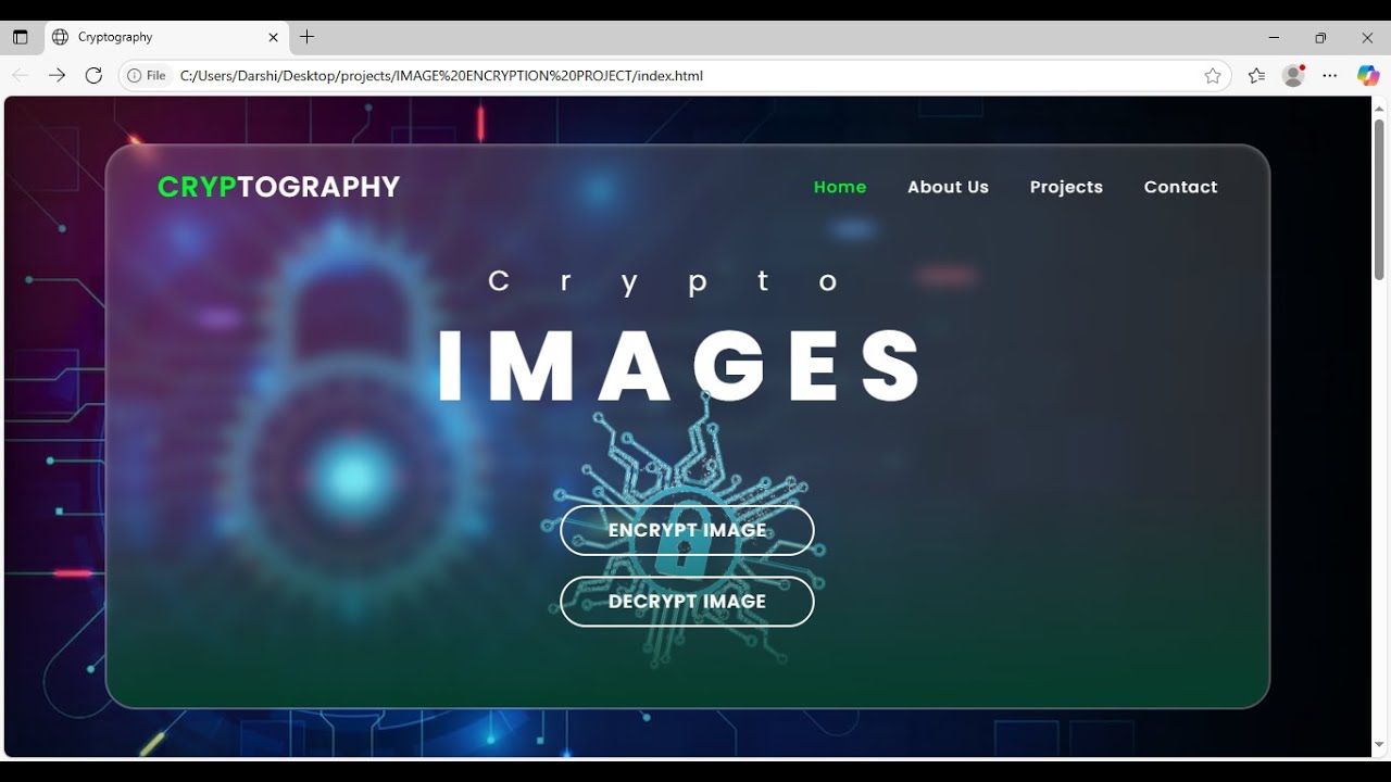 Learn Image Encryption in Web Development | Cryptography Project for Beginners