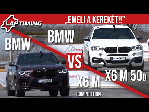 "Emeli a kerekét!!" - BMW X6 M 50d vs. BMW X6 M Competition (Laptiming ep.175)