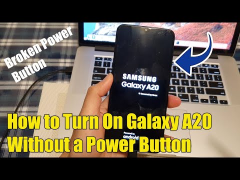 How to Turn On Galaxy A20 Without a Power Button / Broken Power Button