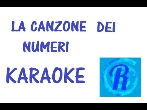 Base karaoke de La canzone dei numeri