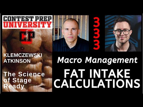 MACRO MANAGEMENT:  FAT INTAKE CALCULATIONS - CONTEST PREP UNIVERSITY #333