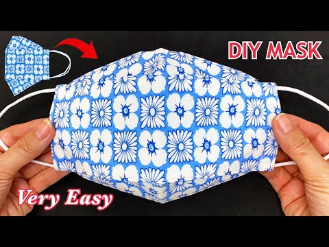 Very Easy New Style 3D Cute Mask Making Ideas! Diy 3 Layers Face Mask Easy Pattern Sewing Tutorial |