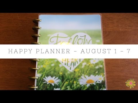 Weekly Happy Planner Layout Week of August 1 - 7