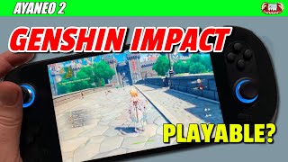 Ayaneo 2 - Genshin Impact - Is it Playable? First Impressions!