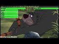 The Jungle Book 1967 Final Battle With Healthbars