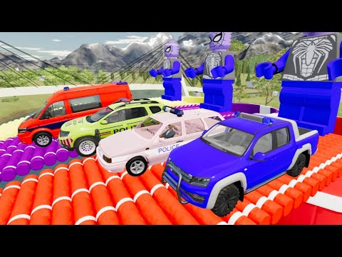 TRANSPORTING VOLKSWAGEN, MERCEDES, DODGE, FORD RAPTOR POLICE CARS, FS22, p178