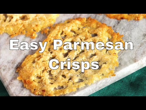 Easy Parmesan Crisps for Charcuterie Boards, Salads, or Snacking