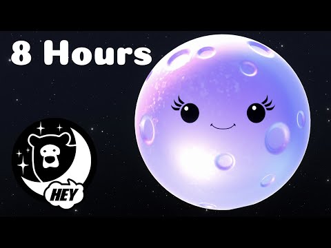 Hey Bear Sensory Bedtime - Mindful Moon® - Calming Sleep Video - 8 Hours