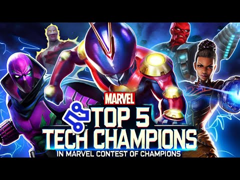TOP 5 Tech CHAMPIONS in Marvel Contest Of Champions