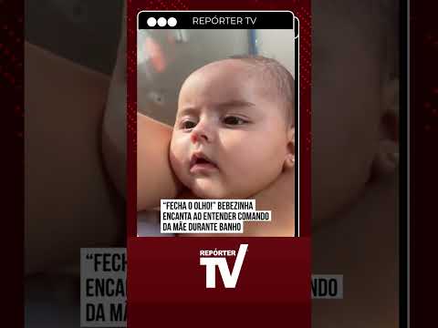 Bebê de 4 meses surpreende ao obedecer comando da mãe durante o banho e viraliza