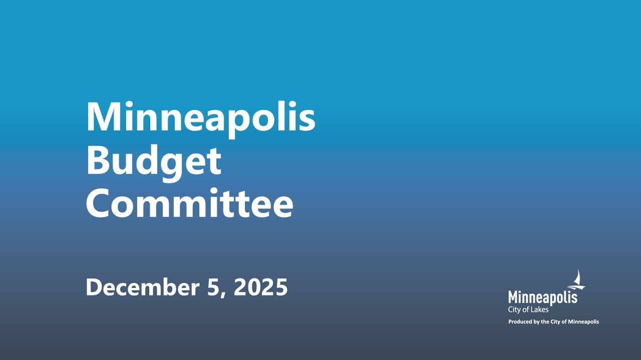December 5, 2025 Budget Committee