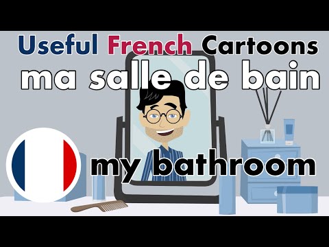 Learn Useful French: ma salle de bain - my bathroom - Easy French with subtitles