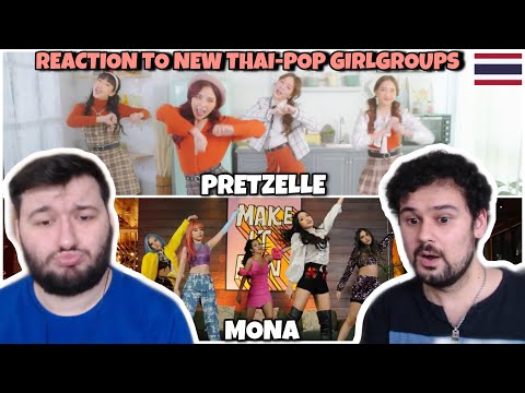 Reaction to THAI-POP Girlgroups: ต้องชอบแค่ไหน (FIRST LOVE) - PRETZELLE & MONA โมนา 'Tik Tok Boom'