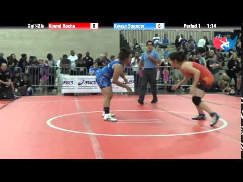 FILA Cadet 70 kg / 154.25 lbs. - Noemi Rocha vs. Kenya Spencer