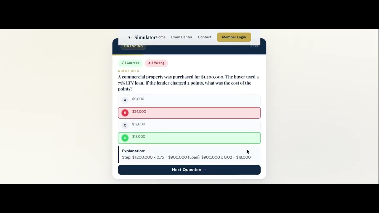 A+ Simulator — Real Estate Exam Practice Test | See How It Works