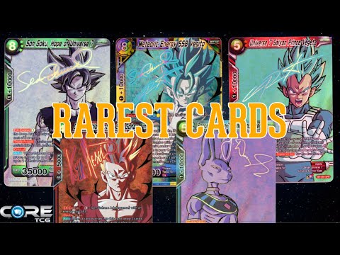 All Core TCG's Dragon Ball Super Signed Cards by Voice Actors