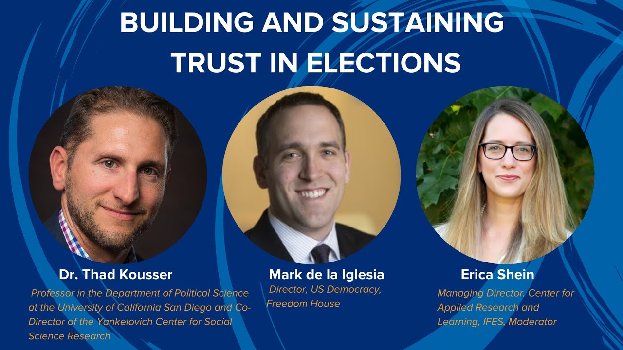 U.S. Election Program: Building and Sustaining Trust in Elections