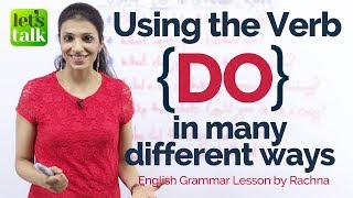 Using the verb 'DO' in many different ways - English Grammar Lesson
