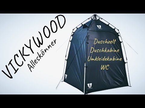 VICKYWOOD Duschzelt - Duschkabine XXL Aufbau