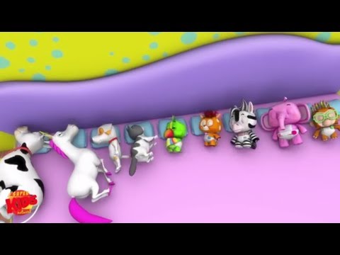 Diez en la cama | canción educativa | poema de niños | Little Treehouse In Spain | Ten In The Bed