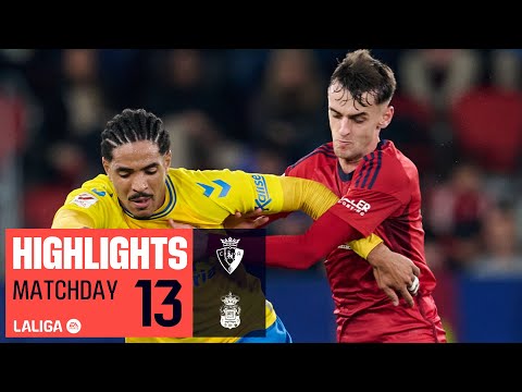 Resumen de Osasuna vs Las Palmas Matchday 13