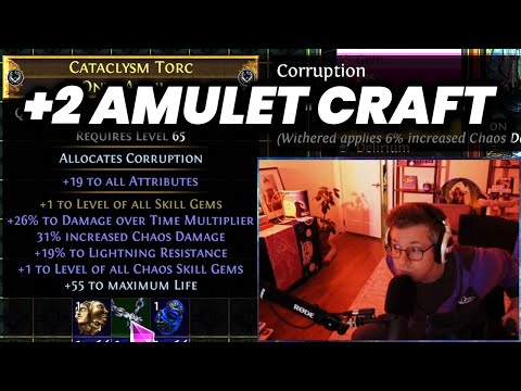 How To Craft +2 Chaos DoT Amulet | PoE 3.20