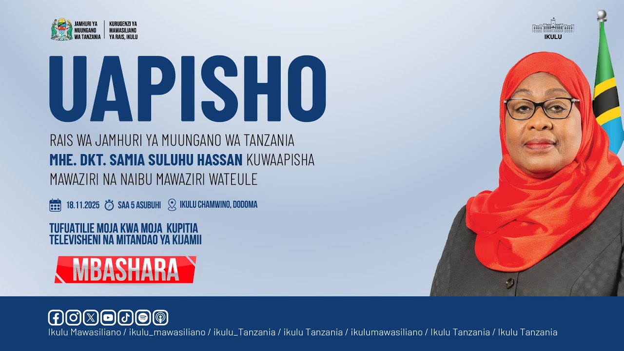 President Dr. Samia swears in appointed Ministers - Chamwino, Dodoma