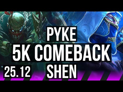 PYKE & Kai'Sa vs SHEN & Ashe (SUP) | 5k comeback, 69% winrate | KR Grandmaster | 25.12