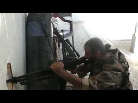 استهداف حاجز الصنع من قبل كتيبة درع محمد في منطقة الرستن في ريف حمص