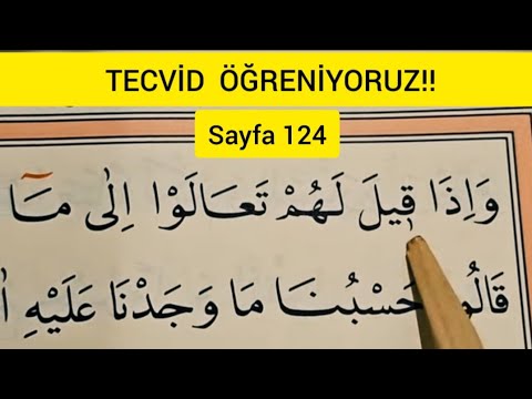 Kur'an-ı Kerim yeni öğrenenler / Sayfa124
